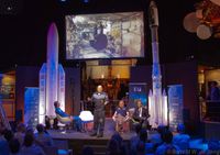 Astronauten presentaties in Space Expo , Noordwijk