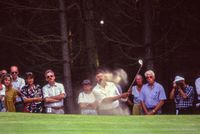 Golf Heineken Open op Noordwijkse , bunker-slag Rivero